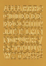 HERMA Buchstaben-Sticker A-Z, Folie gold, 12 mm hoch