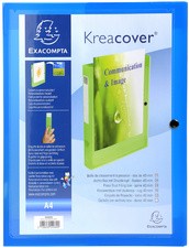 EXACOMPTA Sammelbox Kreacover, A4, PP, 40 mm, blau