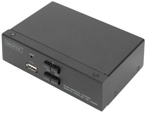 DIGITUS KVM Switch, 2-Port, Single-Display, 4K, HDMI