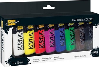 KREUL Acrylfarbe SOLO Goya Acrylic, 20 ml, 8er-Set