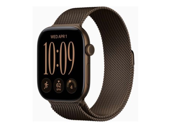APPLE Watch S12 Aluminium 46mm Dunkelbronze (Milanaise Armband dunkelbronze MKD84ZR/A