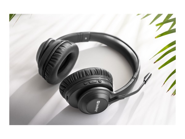 SANDBERG Bluetooth Headset ANC+ENC Pro Kopfhörer Kabellos Kopfband Musik/Al 126-45