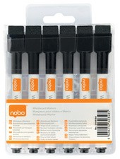 nobo Whiteboard-Marker, schwarz, 6er Set