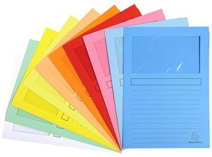 EXACOMPTA Sichtmappe SUPER, DIN A4, 160 g/qm, sortiert