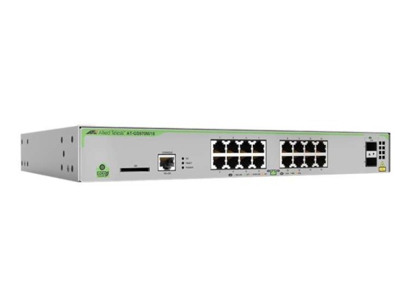 ALLIED TELESIS Allied Tel. Switch 16x GE AT-GS970M/18 16x 1Gbit-T+2x SFP AT-GS970M/18-50