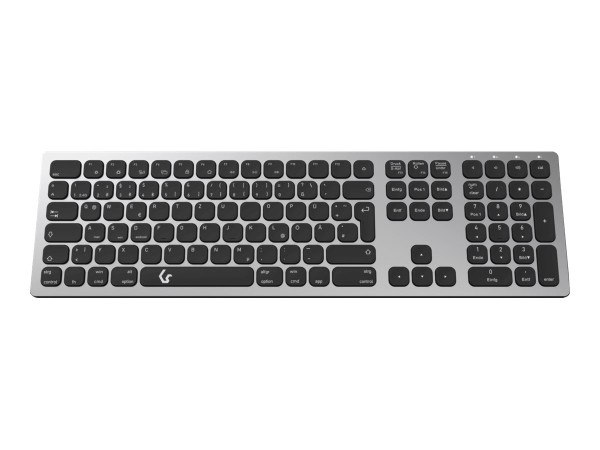 KEYSONIC KSK-8023BTRF Tastatur Bluetooth QWERTZ Deutsch Anthrazit - Schwarz KSK-8023BTRF (DE)