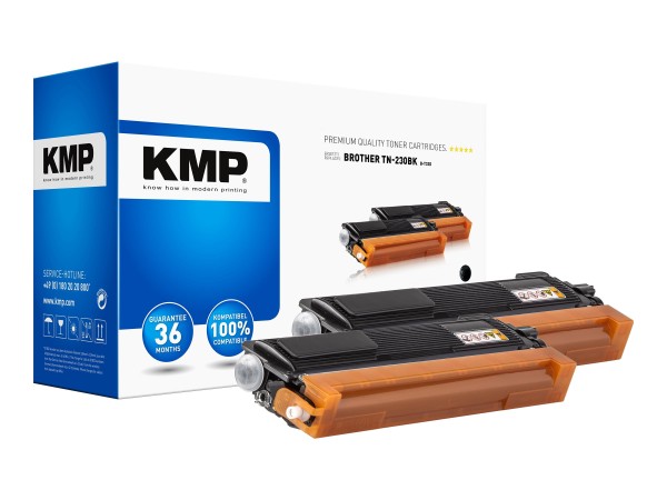 KMP KMP Doublepack B T32D 2er Pack Schwarz Tonerpatrone