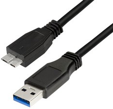 LogiLink USB 3.0 Kabel, USB-A - USB-B Micro Stecker, 1,0 m