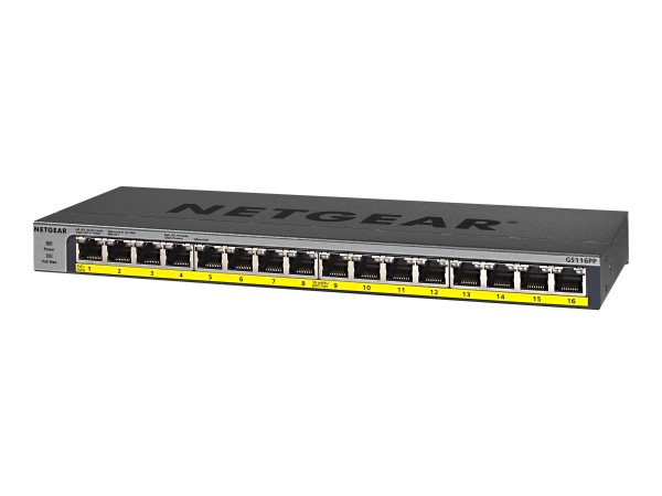 NETGEAR Switch 16-Port Gigabit unmanaged Switch GS116LP-100EUS