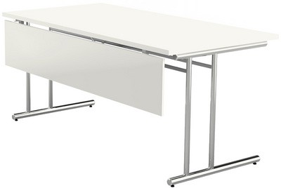 kerkmann Knieraumblende/Sichtschutz für Schreibtisch, weiß