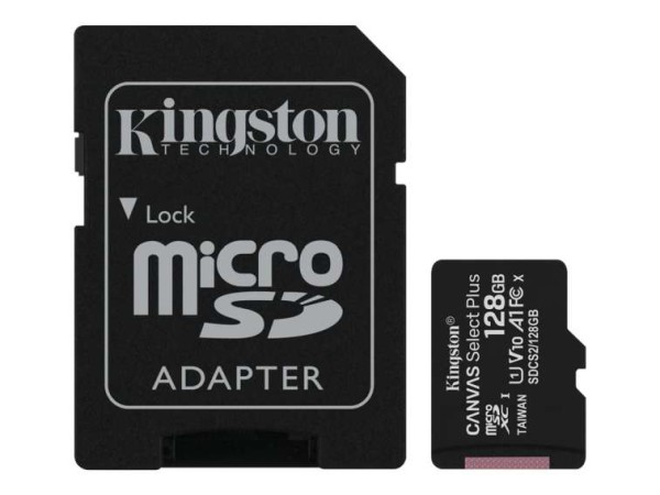 KINGSTON 128GB MICROSDXC CANVAS SELECT SDCS2/128GB