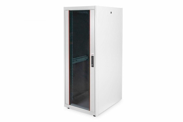EQUIP Serverschrank 19" 32U 600x800mm Glastür grau EBF-32-6080-G-BAAA