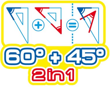 Maped Geometrie-Set Flex, bruchfest, 3-teilig, 4 Funktionen