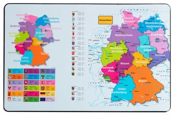 PAGNA Schreibunterlage, Motiv: "Deutschlandkarte"