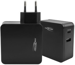 ANSMANN USB-Adapterstecker HOME CHARGER 247PD, schwarz