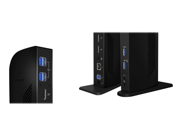 RAIDSONIC Multi Dockingstation IcyBox USB 3.0 -> HDMI/DVI/USB3.0/LAN/A reta IB-DK2242AC