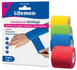 Lifemed selbsthaftende Bandage, 50 mm x 4,0 m