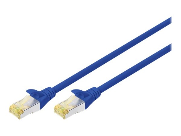 DIGITUS CAT 6A S-FTP Patchkabel Cu LSZH AWG 27/7 Länge 5m 10 Stück Farbe bl DK-1644-A-050-B-10
