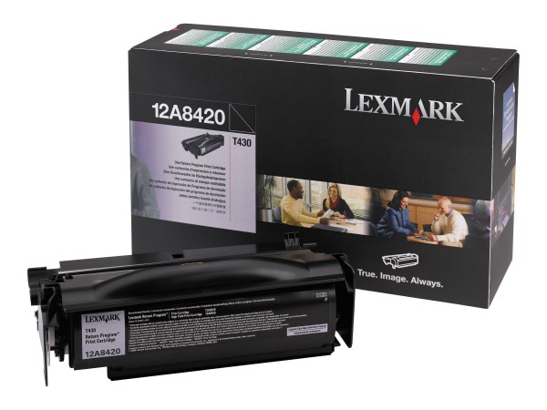 LEXMARK Schwarz Tonerpatrone LRP 12A8420