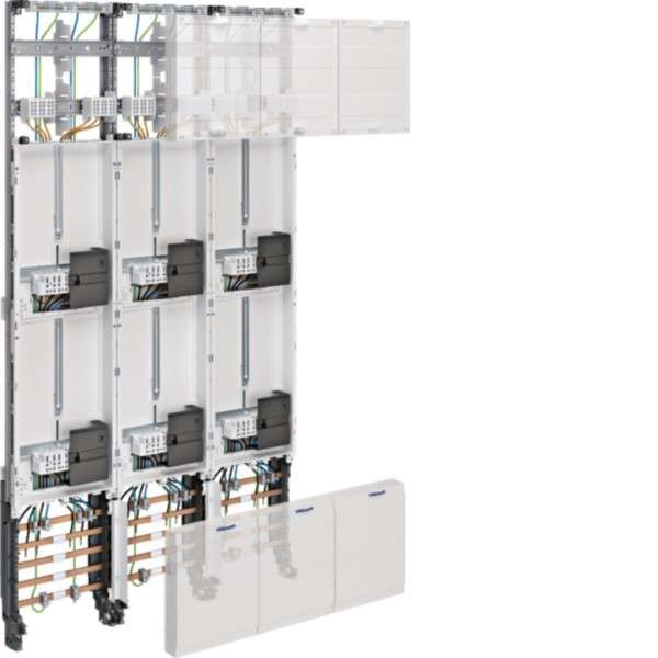 HAGER Komplettfeld 6ZP univ.Z ZL53W8N H1350mm 3-feld ZL53W8N