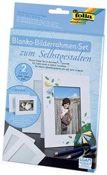 folia Bilderrahmen-Set, aus Pappe, 10 x 15 cm, weiß