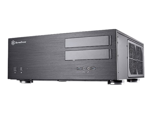 SILVERSTONE HTPC SilverStone Grandia GD08B ohne Netzteil schwarz