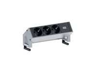 BACHMANN Steckdosenleiste Desk2 3xSchuKo-Dosen Zul 902.300
