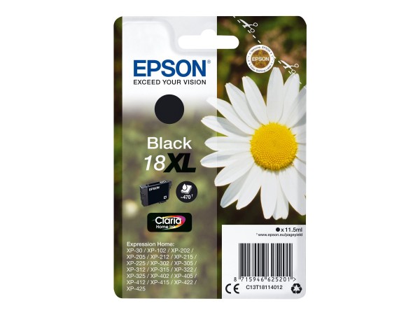 EPSON EPSON 18XL XL Schwarz Tintenpatrone
