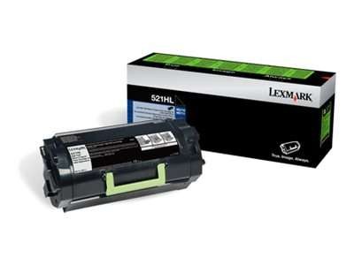 LEXMARK 520HAL Schwarz Tonerpatrone für Etikettenanwendungen LCCP 52D0HAL
