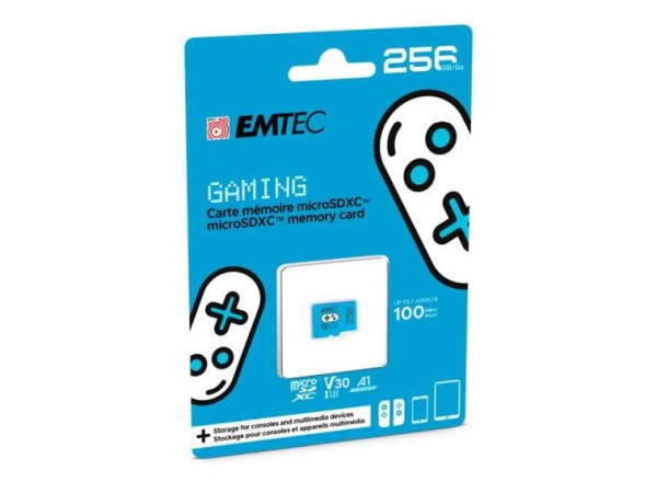 EMTEC UHS1 U3 V30 A1 Gaming 256GB ECMSDM256GXCU3G