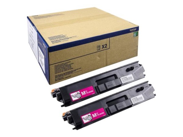 BROTHER TN900M 2er Pack Magenta Tonerpatrone TN900MTWIN