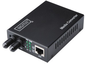DIGITUS Fast Ethernet Medienkonverter, RJ45/ST, Multimode
