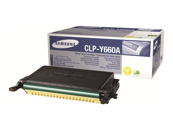 SAMSUNG CLP Y660A Gelb Tonerpatrone CLP-Y660A/ELS