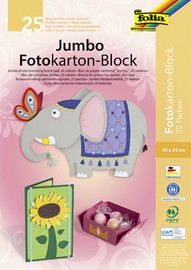 folia Jumbo Fotokartonblock, (B)240 x (H)340 mm, 300 g/qm