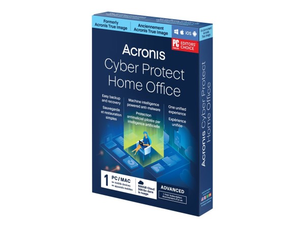 ACRONIS ACRONIS CYBER PROTECT HOME OFFICE ADV. 1PC 1YR +500GB SUBSCRIPTION (HOAASHLOS)