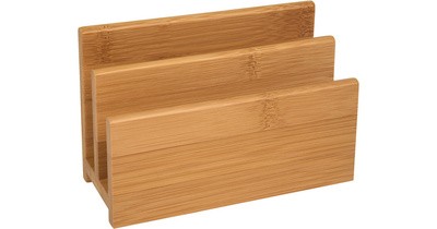 WEDO Briefständer, aus Bambus, 2 Fächer