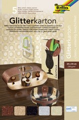 folia Glitterkarton "Classic", 240 x 340 mm, 300 g/qm