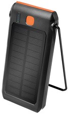 LogiLink Mobiler Zusatzakku mit Solar, 10.000 mAh, schwarz