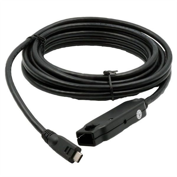 EXSYS GmbH Aktives USB-C Verlängerungskabel USB 3.2 Gen 2x1, 5 m (EX-1408) EX-1408