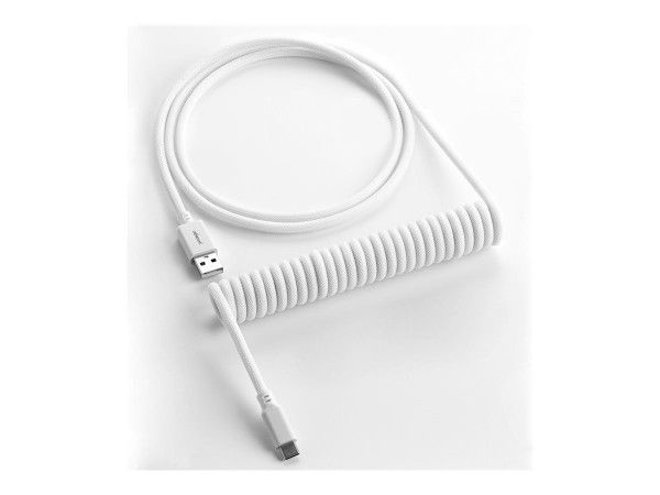 CABLEMOD Clas. Coiled Keyb. Cab wh 1,50m | USB-A > USB-C CM-CKCA-CW-WW150WW-R