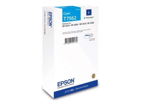 EPSON Tinte cyan 14.0ml C13T75624N