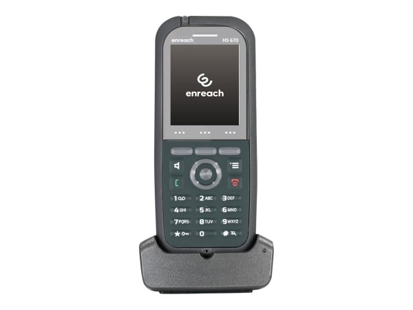 SWYX SWYXPhone HS 670 DECT Handset, grau, IP65, anti-bakteriell