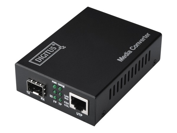 DIGITUS Medienkonverter SFP 10/100/1000Base-T to SFP Open Slot DN-82130