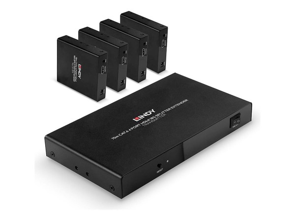 LINDY LINDY 70m 4 Port Cat.6 HDMI 4K60 Splitter Extender