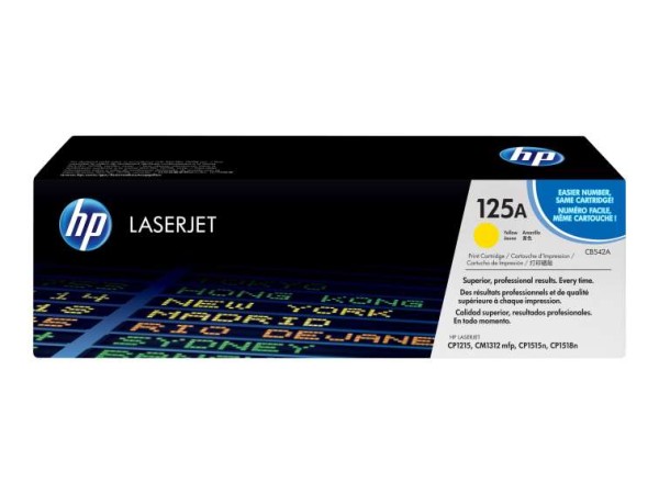 HP 125A Gelb LaserJet Tonerpatrone (CB542A) CB542A