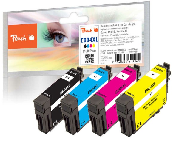 PEACH PEACH Patrone Epson Nr.604XL  MultiPack(Plus) remanufactured