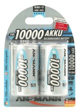 ANSMANN maxE NiMH Akku, Mono D, 2er Blister, 10.000 mAh