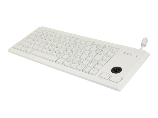 CHERRY CHERRY Compact corded Trackball Keyboard USB hellgrau (EU)