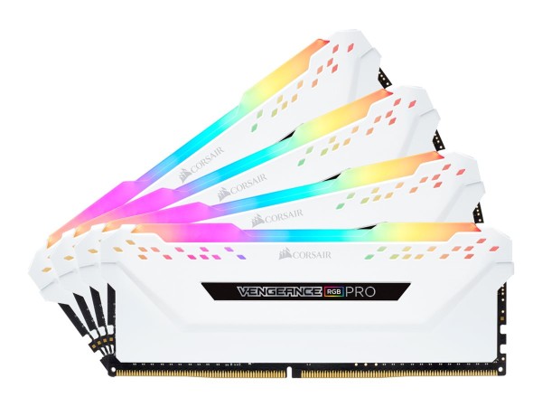 CORSAIR Vengeance RGB PRO Weiß 32GB Kit (4x8GB) CMW32GX4M4C3200C16W