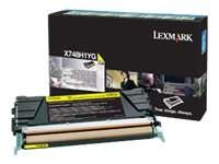 LEXMARK Gelb Tonerpatrone Lexmark Corporate X748H3YG
